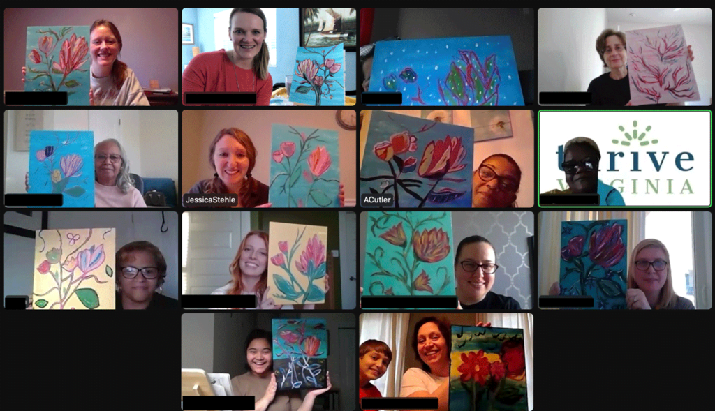 virtual paint and sip