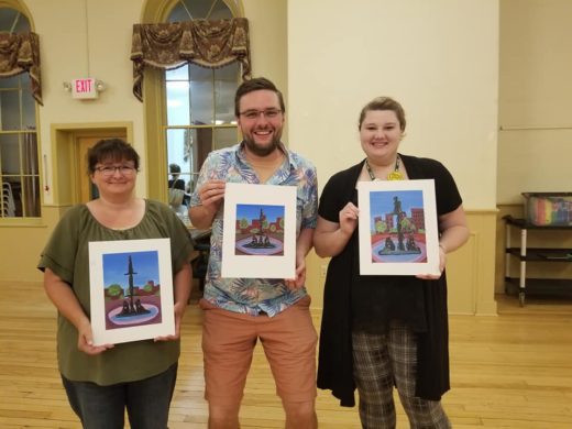 paint and sip class fundraiser