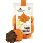 Lake Champlain Chocolates - Dark chocolate maple caramel leaves