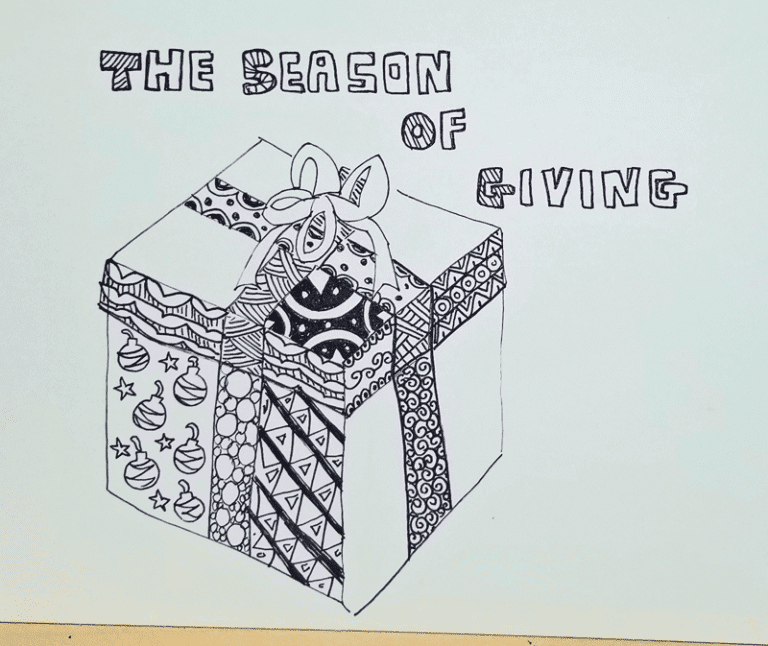 holiday zen doodle class