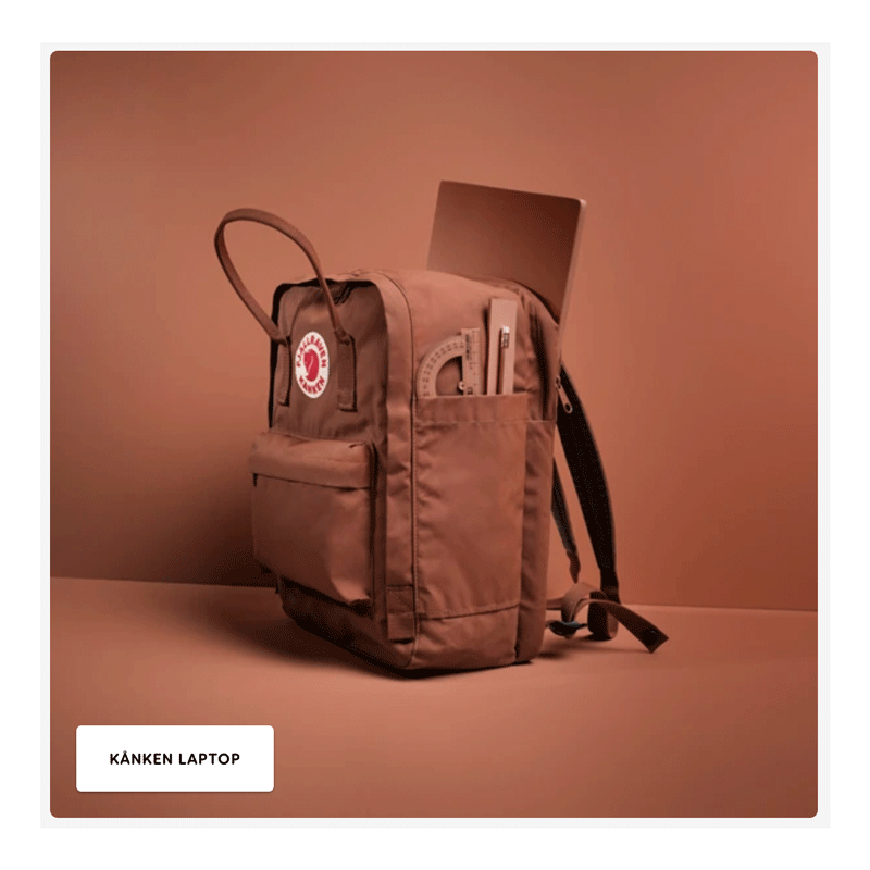 kanken laptop bag color brown