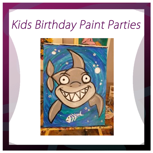 BABY SHARK PAINT KIT  Host Your Own Sip and Paint Paint Party - Art Fun  Studio