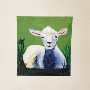 little lamb painting tutorial