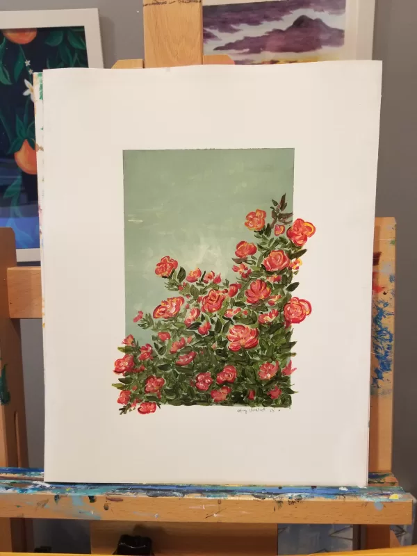 flower painting tutorial