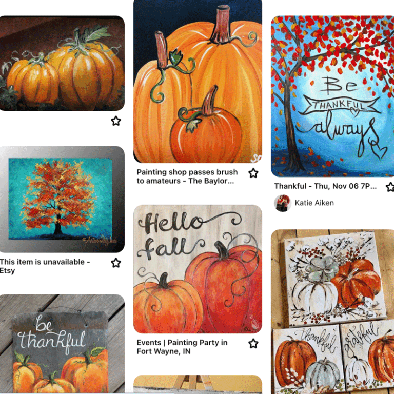 fall painting ideas