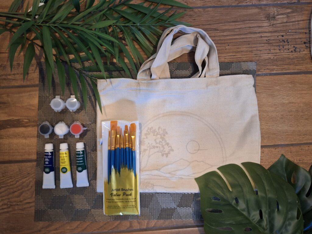canvas bag paint package